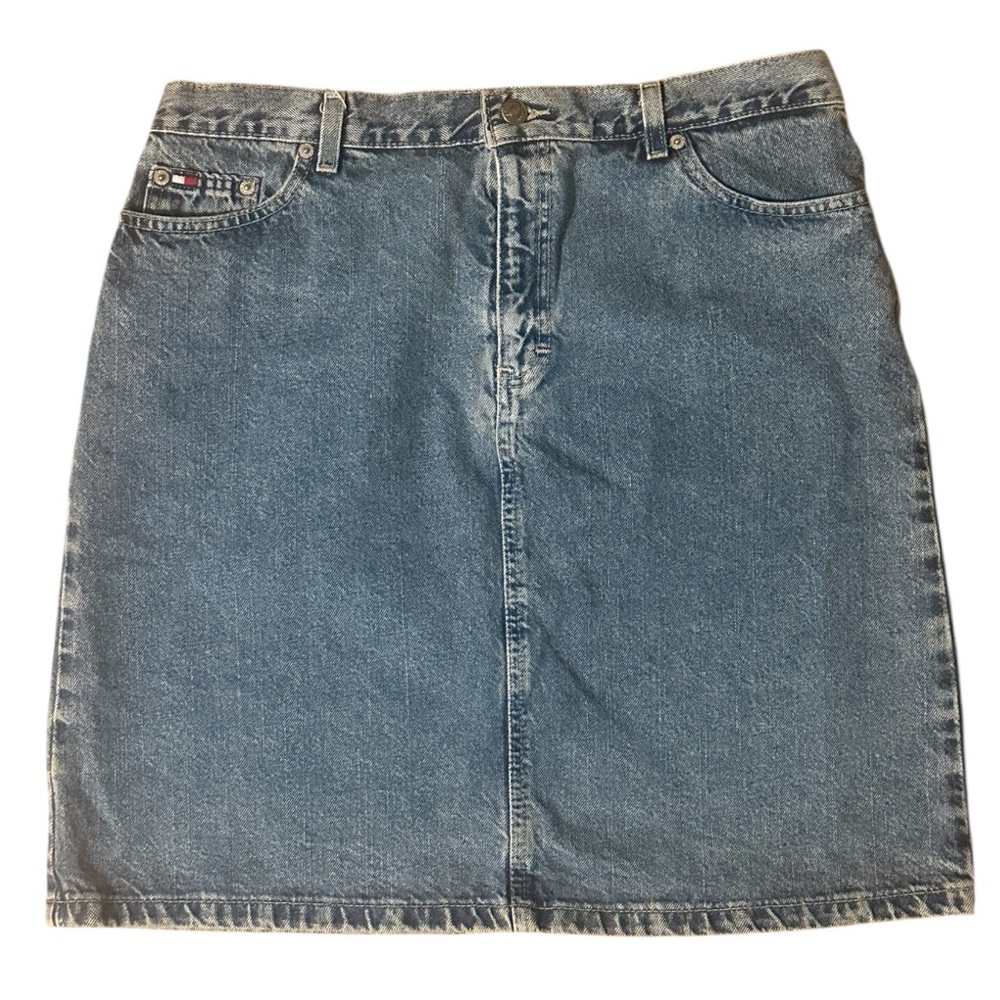 Vintage Tommy Hilfiger Jeans Midi Denim Jean Skirt